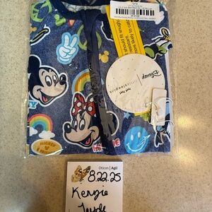 Little Sleepies Dark Blue Disney Mickeys Club House Zippy Newborn